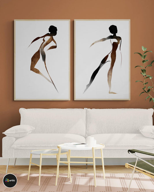 Femme en mouvement