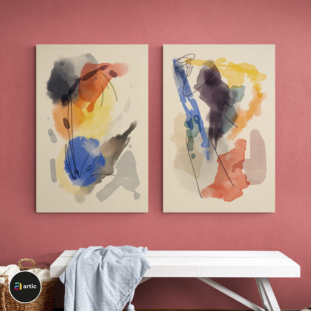 Duo ABSTRAIT peinture