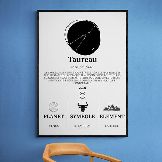 Tableaux astrologie - Taureau