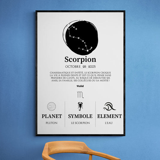 Tableaux astrologie - Scorpion