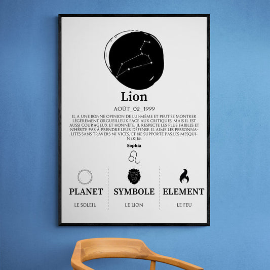 Tableaux astrologie - Lion