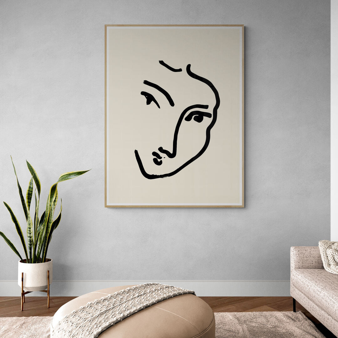 Visage minimaliste