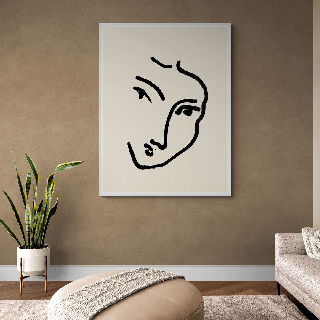 Visage minimaliste