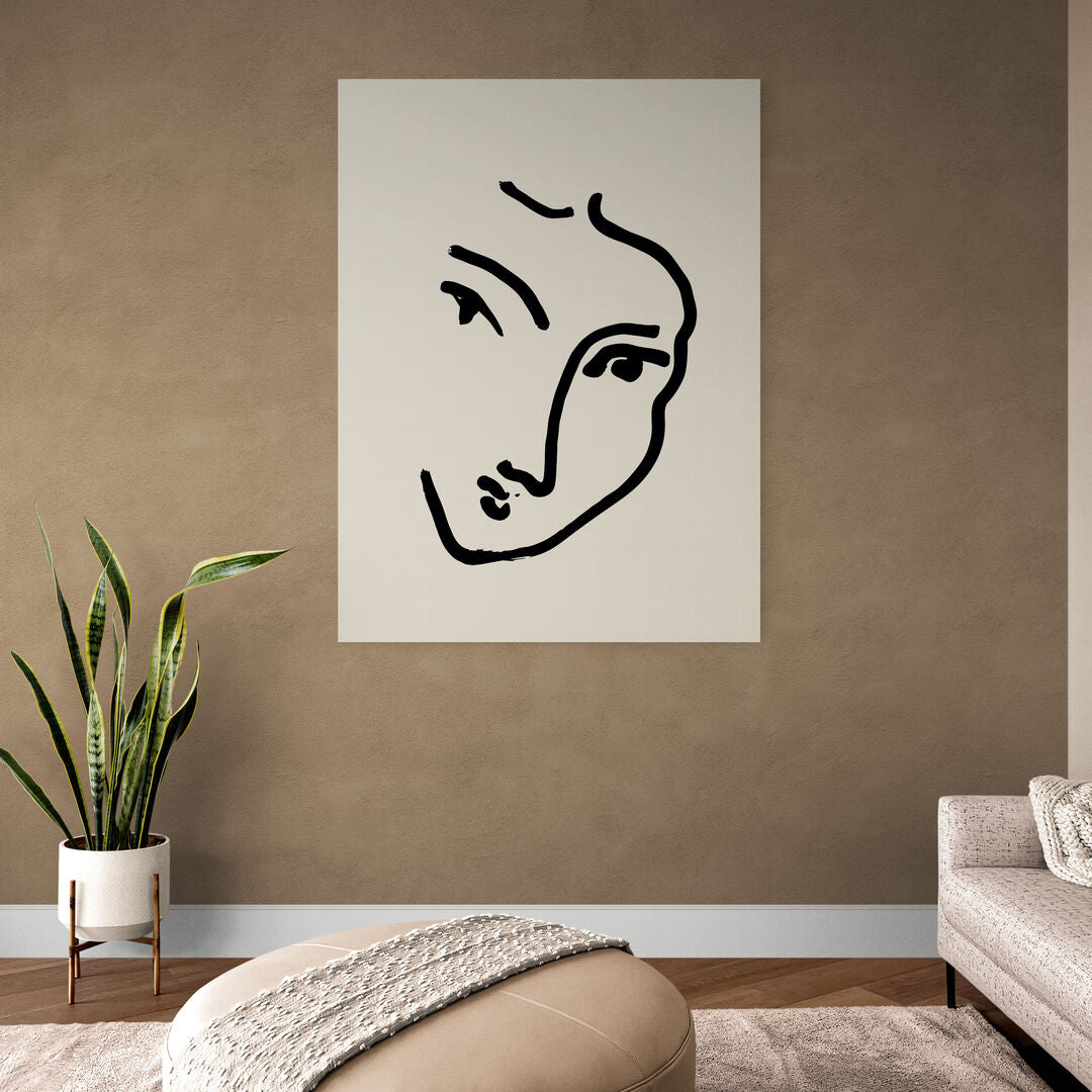 Visage minimaliste